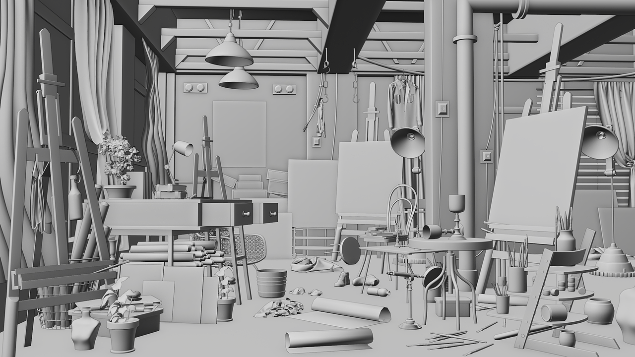 maya作业,但是blender