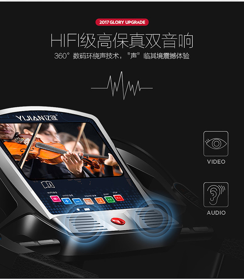 亿健跑步机详情 健身器材 详情页 运动类型