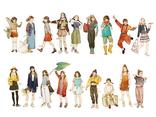 8~9月水彩人物速写总结