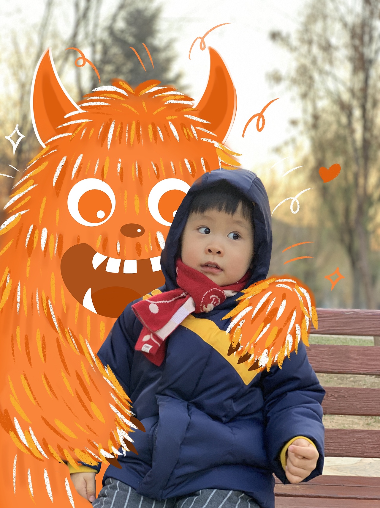 小怪兽涂鸦（图ZMTk0Nzk1Mjg4） - 新锐潮流插画 - 站酷设计师Vivian要努力画画原创素材 - 站酷ZCOOL