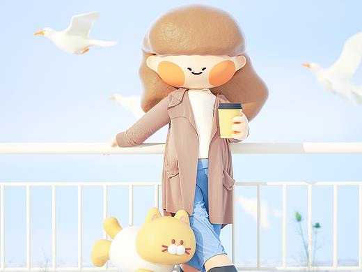 大猫女孩系列-LIVING UP