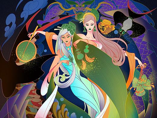 端午节日主题插画