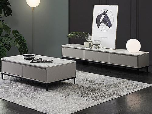 极简电视柜茶几详情