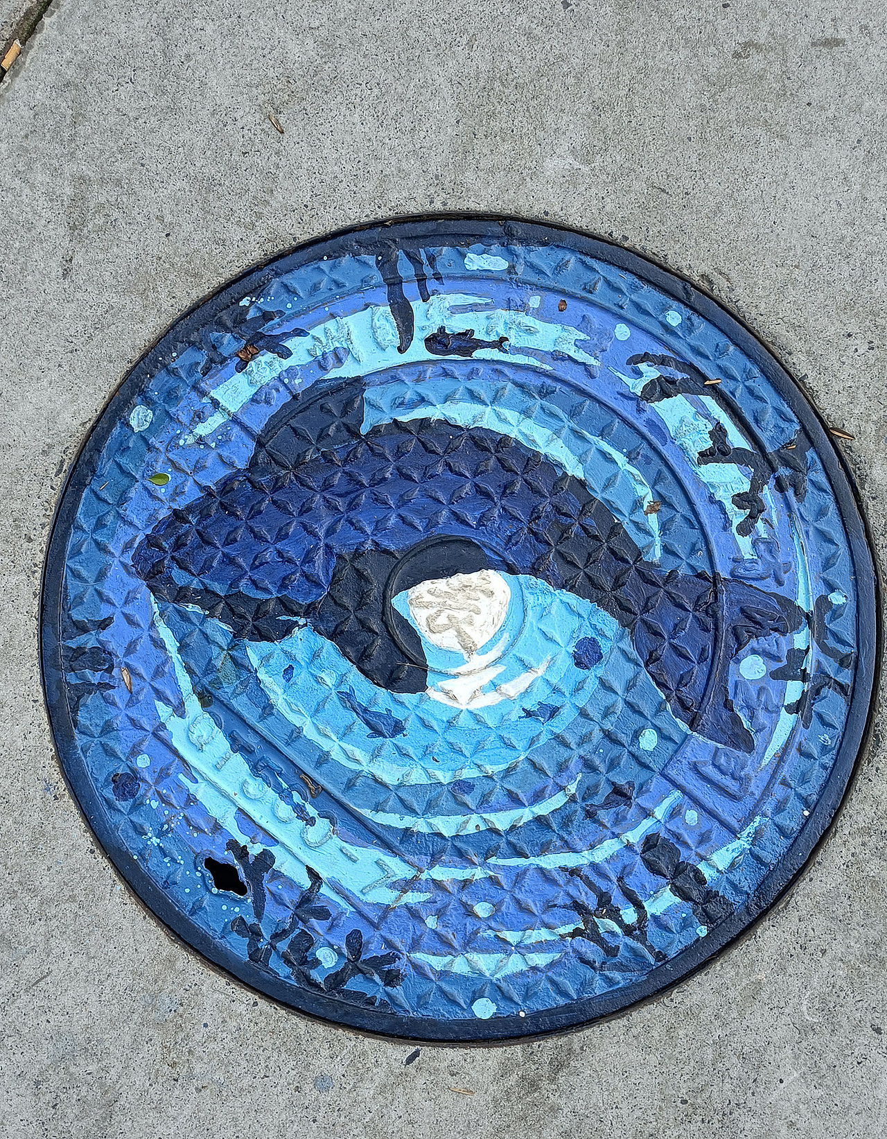 給鄭州一小區(qū)畫的井蓋兒（圖ZMjcxNzcwMjY4） - 繪畫 - 站酷設(shè)計師夏日黏黏原創(chuàng)素材 - 站酷ZCOOL