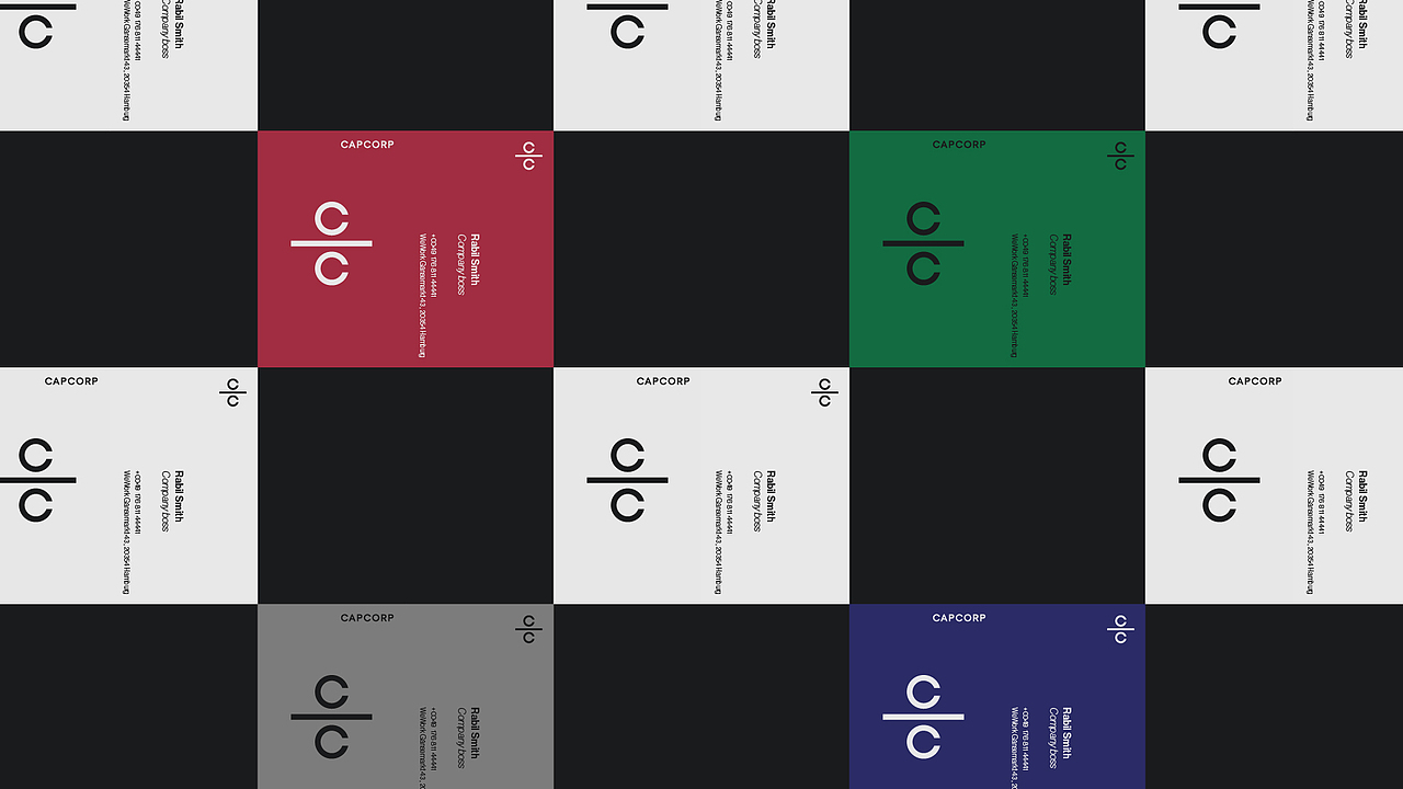 capcorp商业咨询公司标志设计|咨询品牌vi设计