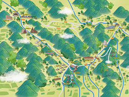 景区手绘地图｜怎么设计出来的？