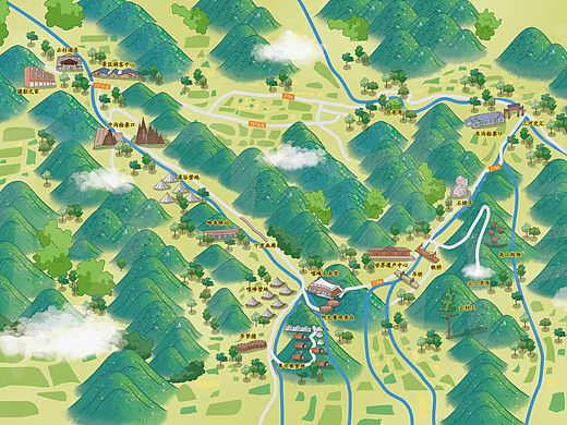 景区手绘地图｜怎么设计出来的？