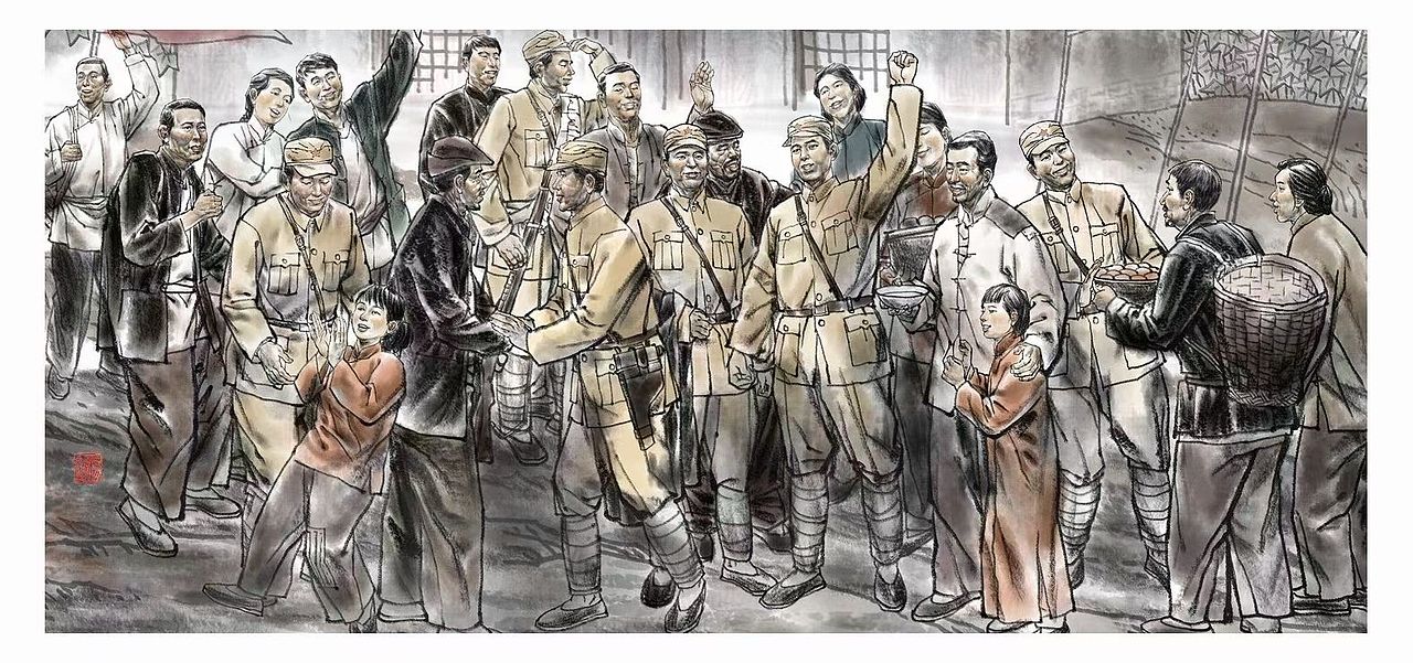 红色主题展馆~层板画~景箱~展馆画~连环画、国画