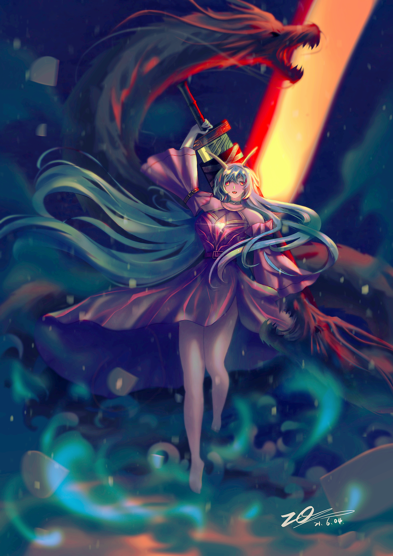 屠龙者（图ZMjU5NDYxMTQw） - 创作习作 - 站酷设计师魔音兮香菜原创素材 - 站酷ZCOOL