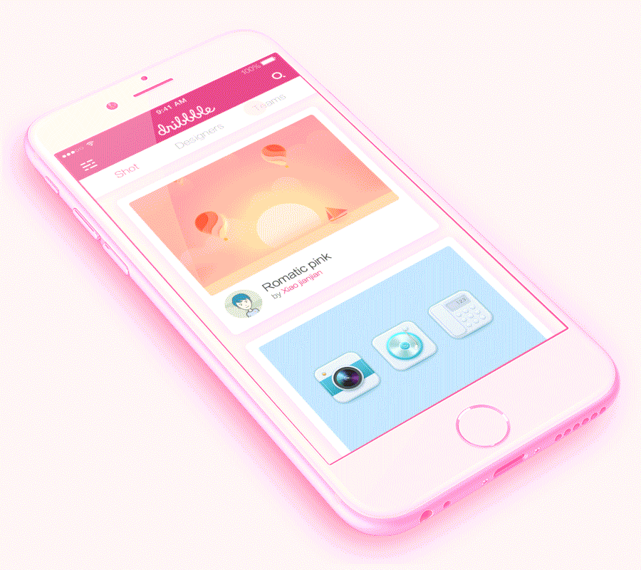 Designed for dribbble — APP 设计（图ZNjUwMTU2MjQ=） - APP界面 - 站酷设计师小贱剑原创素材 - 站酷ZCOOL