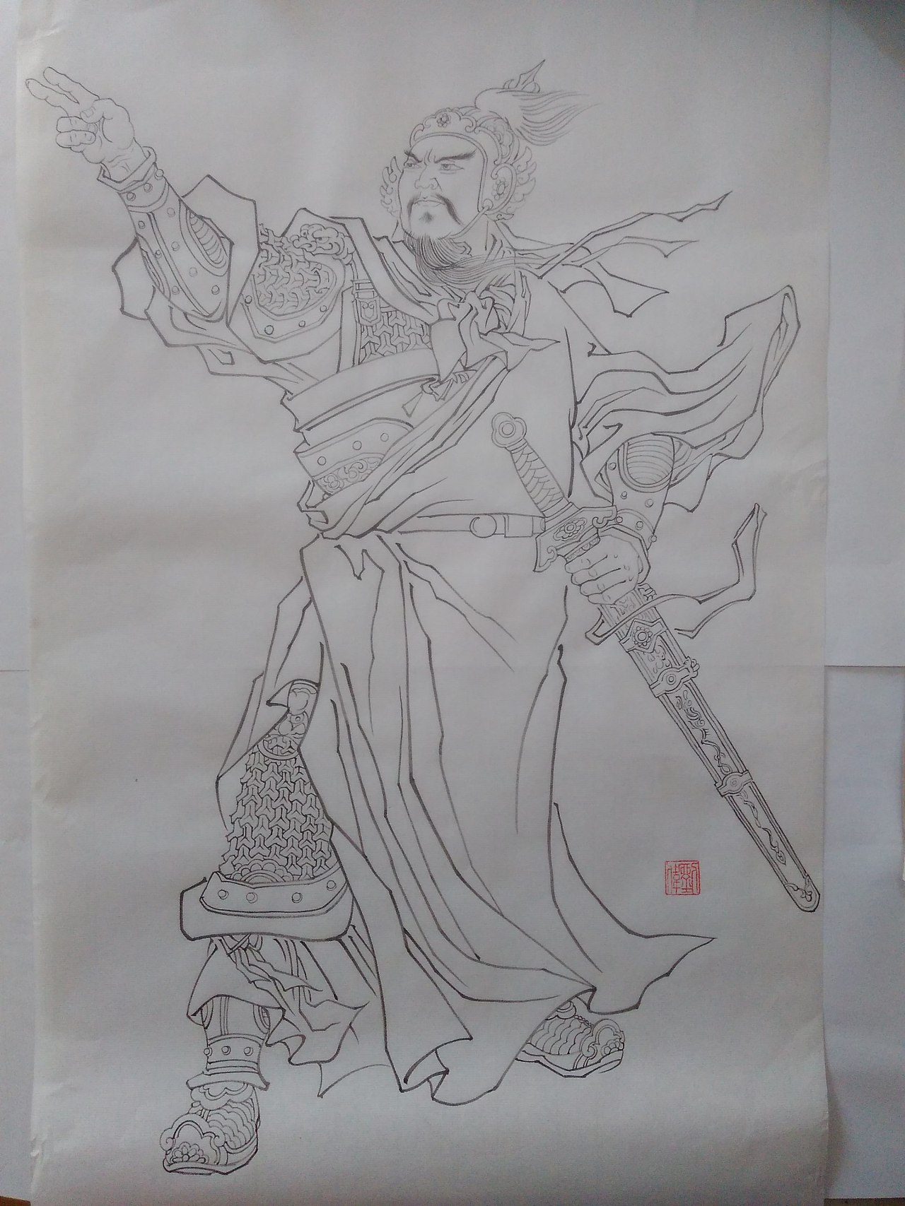 临摹-十八描,钉头鼠尾描