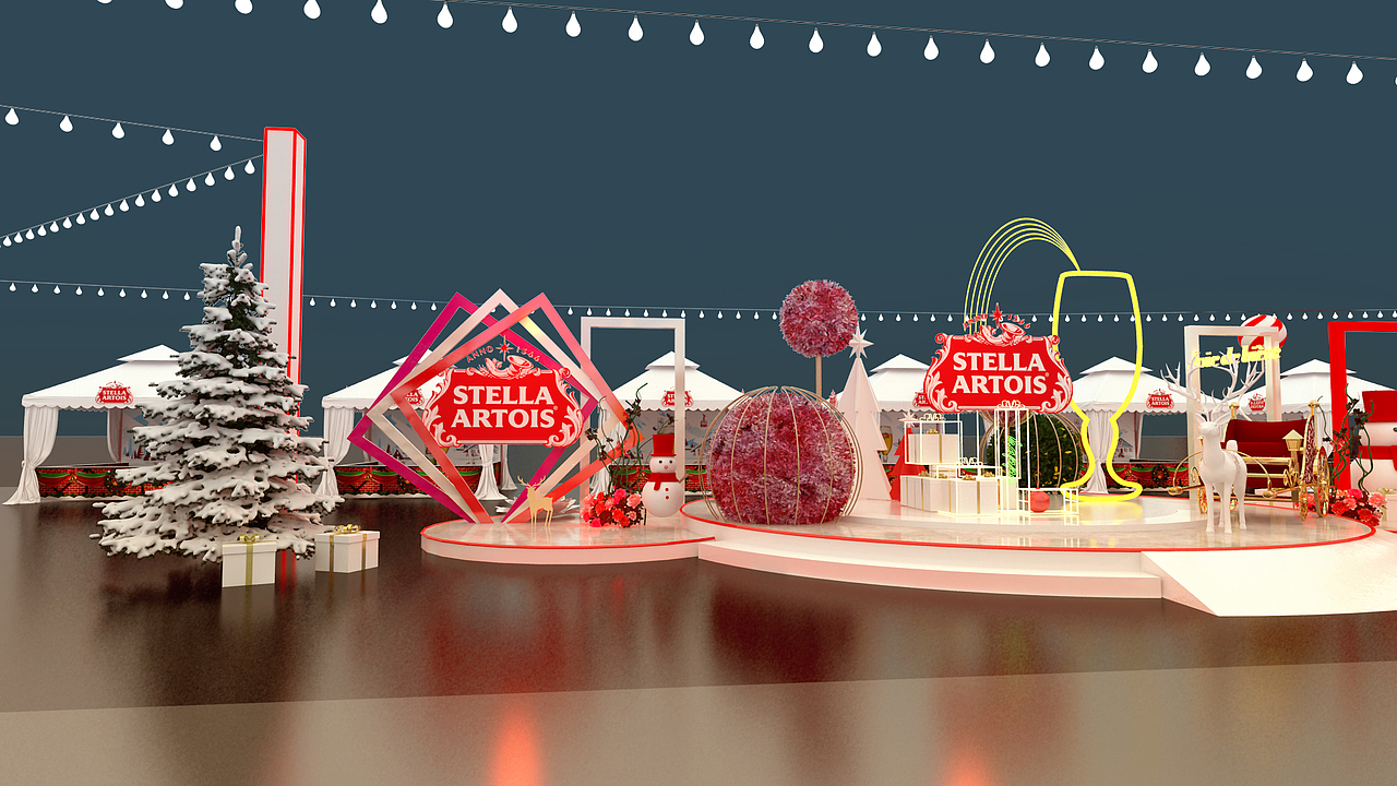 主题美陈设计|美陈创意设计|新年商场美陈设计