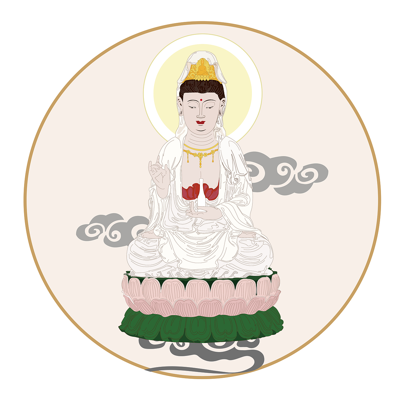 佛音妙语——用一颗清净的心来聆听身边的声音（图ZNjg4MzA2NzI=） - 艺术插画 - 站酷设计师vipbobo2012原创素材 - 站酷ZCOOL