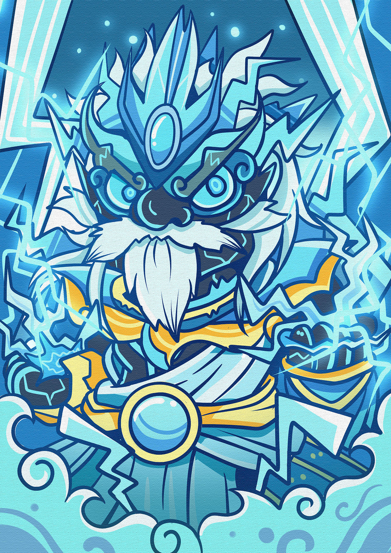 KUKI插画【九龙/星座/神兽/天王】