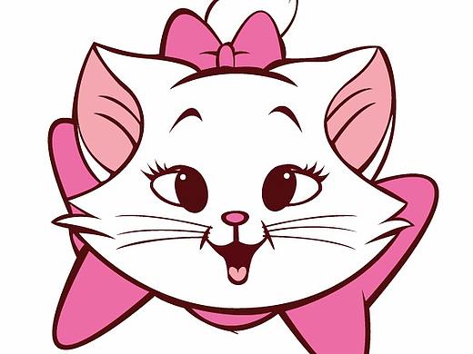可爱的卡通猫