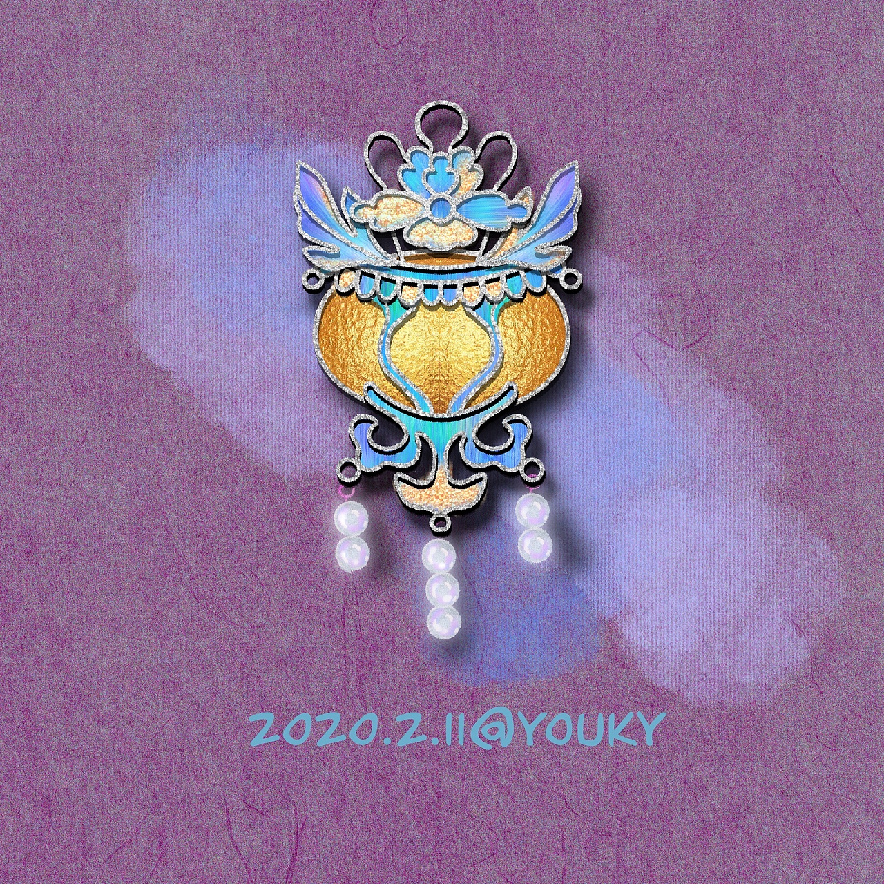 点翠•雾锁寒星（图ZMTk1NDU0MTky） - 艺术插画 - 站酷设计师youky悠喜喜原创素材 - 站酷ZCOOL