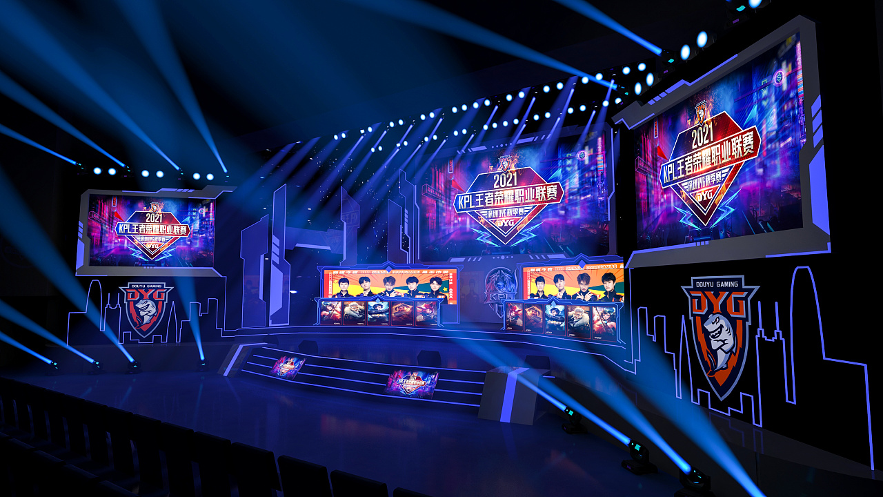 王者荣耀职业联赛|空间|舞台美术|zlt168 - 原创作品 - 站酷 (zcool)
