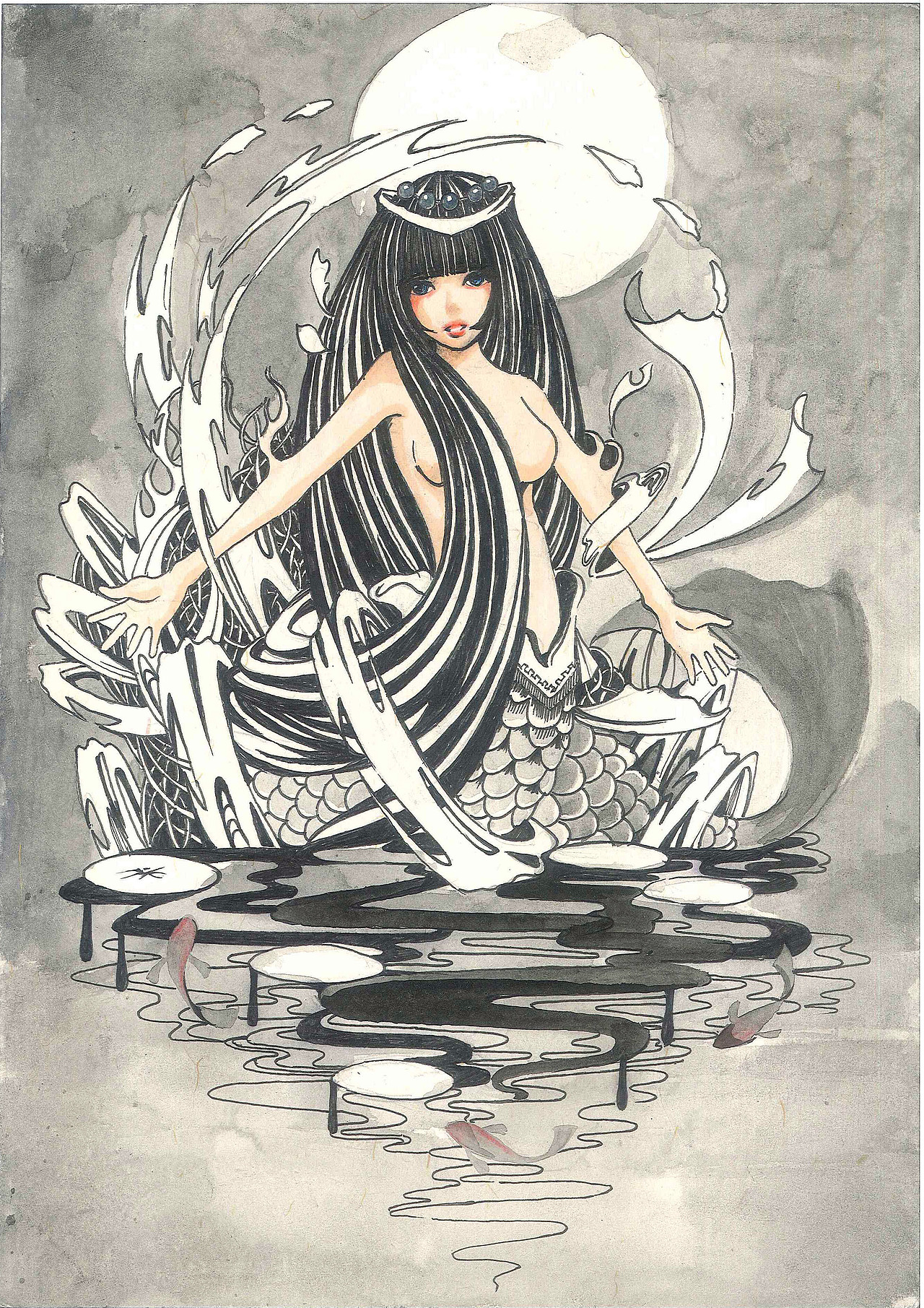 长养薰风拂晓吹，渐开荷芰落蔷薇---夏天节气之 芒种 夏至 大暑与小暑（图ZMTY3OTU3ODQ=） - 创作习作 - 站酷设计师狐狸精小五原创素材 - 站酷ZCOOL