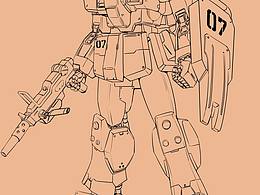 沉迷于画高达无法自拔