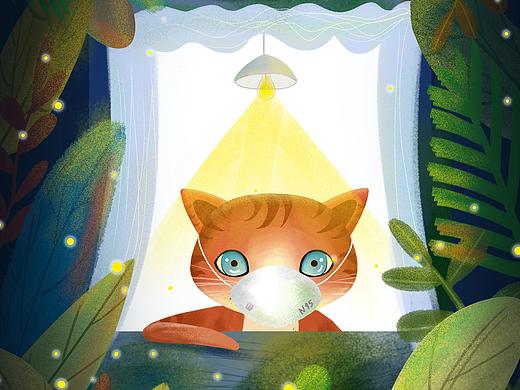 被困在家的小猫咪