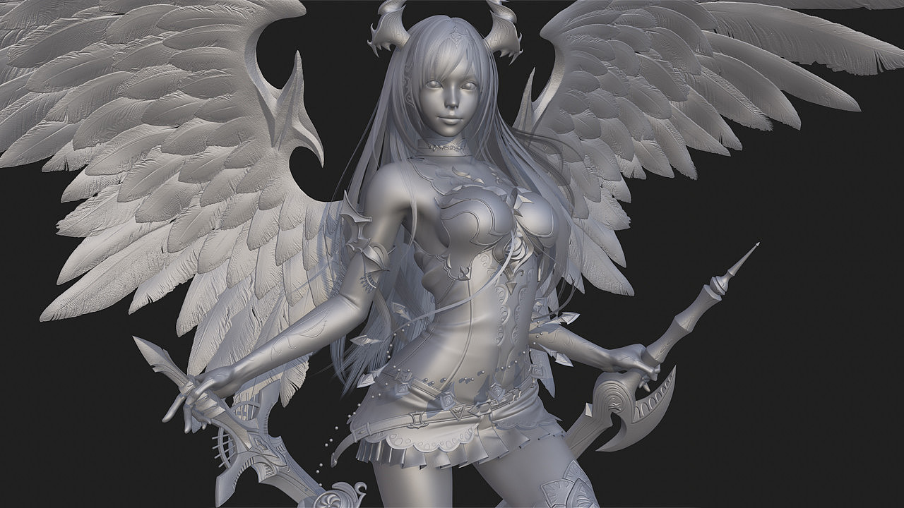 日韩风魅力角色《暗黑天使奥利维亚》