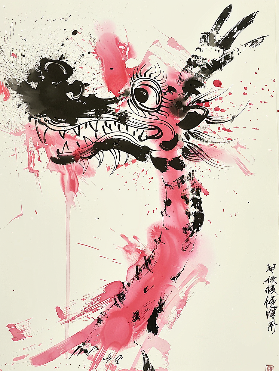 MJ｜龙之水墨丹青｜附咒语