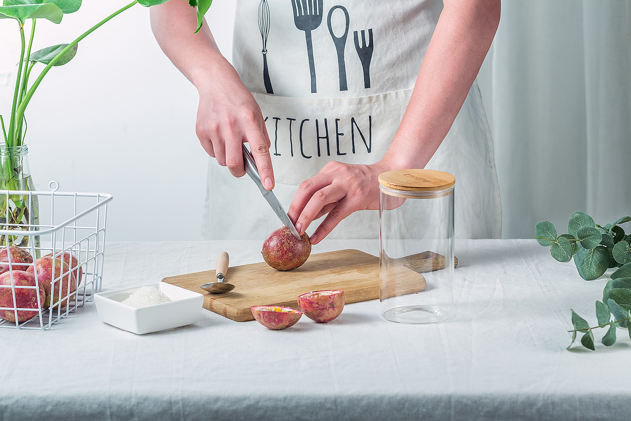 最全百香果、蜂蜜柠檬酱拍摄步骤