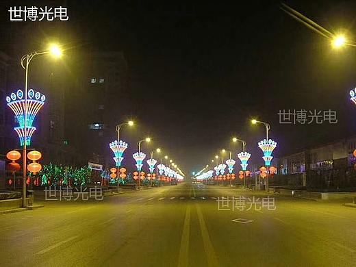 步步高led灯杆造型发光,道路节日灯厂家世博光电