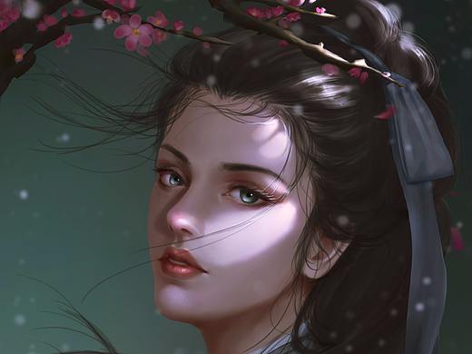 古风女剑客（个人主页-ZMjc4OTYzODQ=） - 创作习作 - 站酷设计师卿卿浅浅原创素材 - 站酷ZCOOL