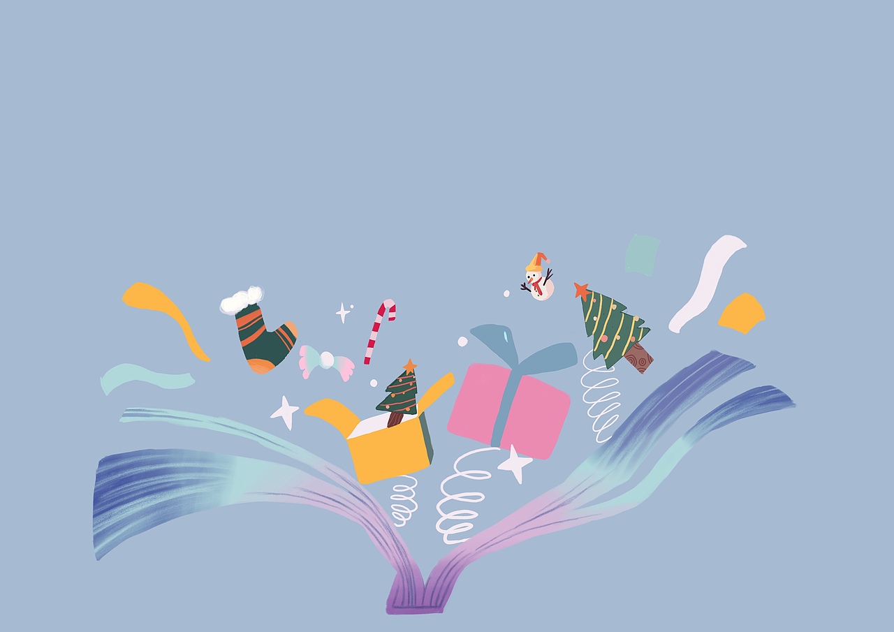 圣诞魔法书（图ZMjgyNzA5NTM2） - 商业插画 - 站酷设计师水漫歌原创素材 - 站酷ZCOOL