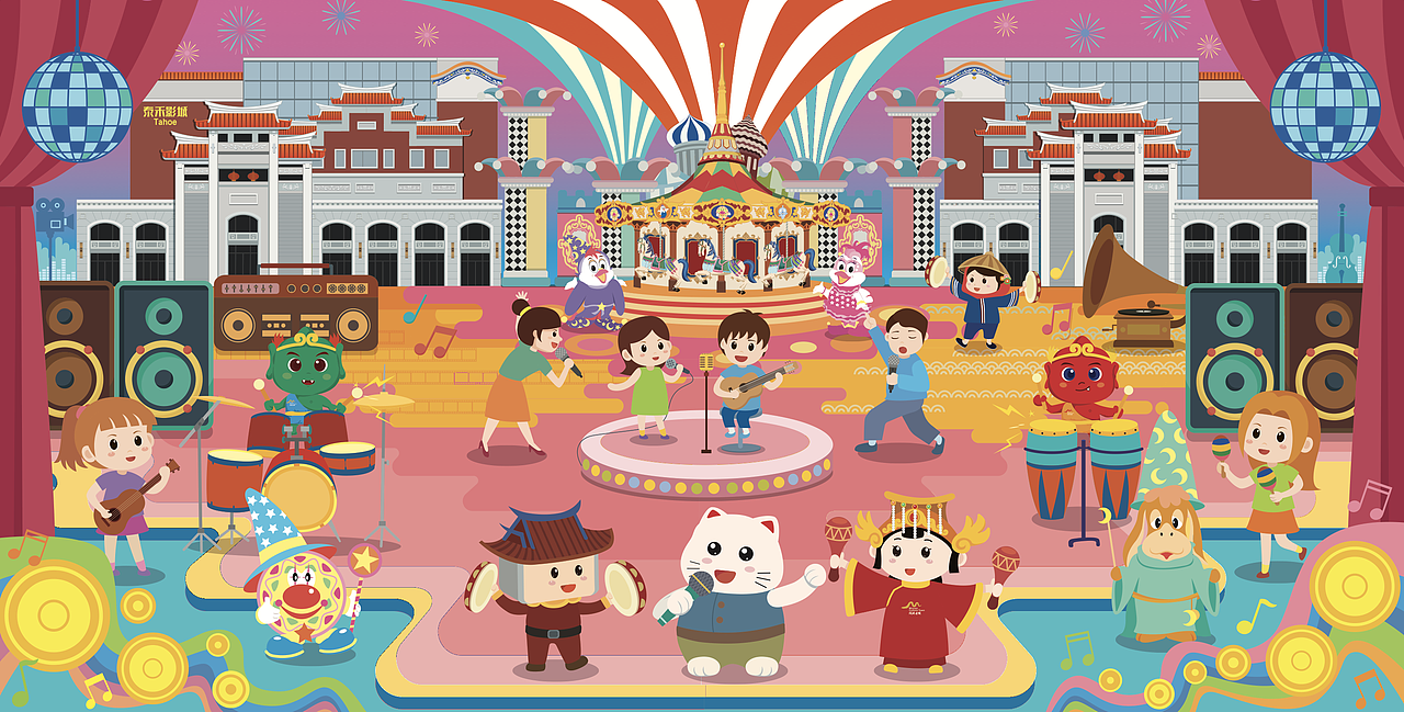 卡通插画美食插画旅游插画商业插画地域文化创意设计2添加表情喜欢ta