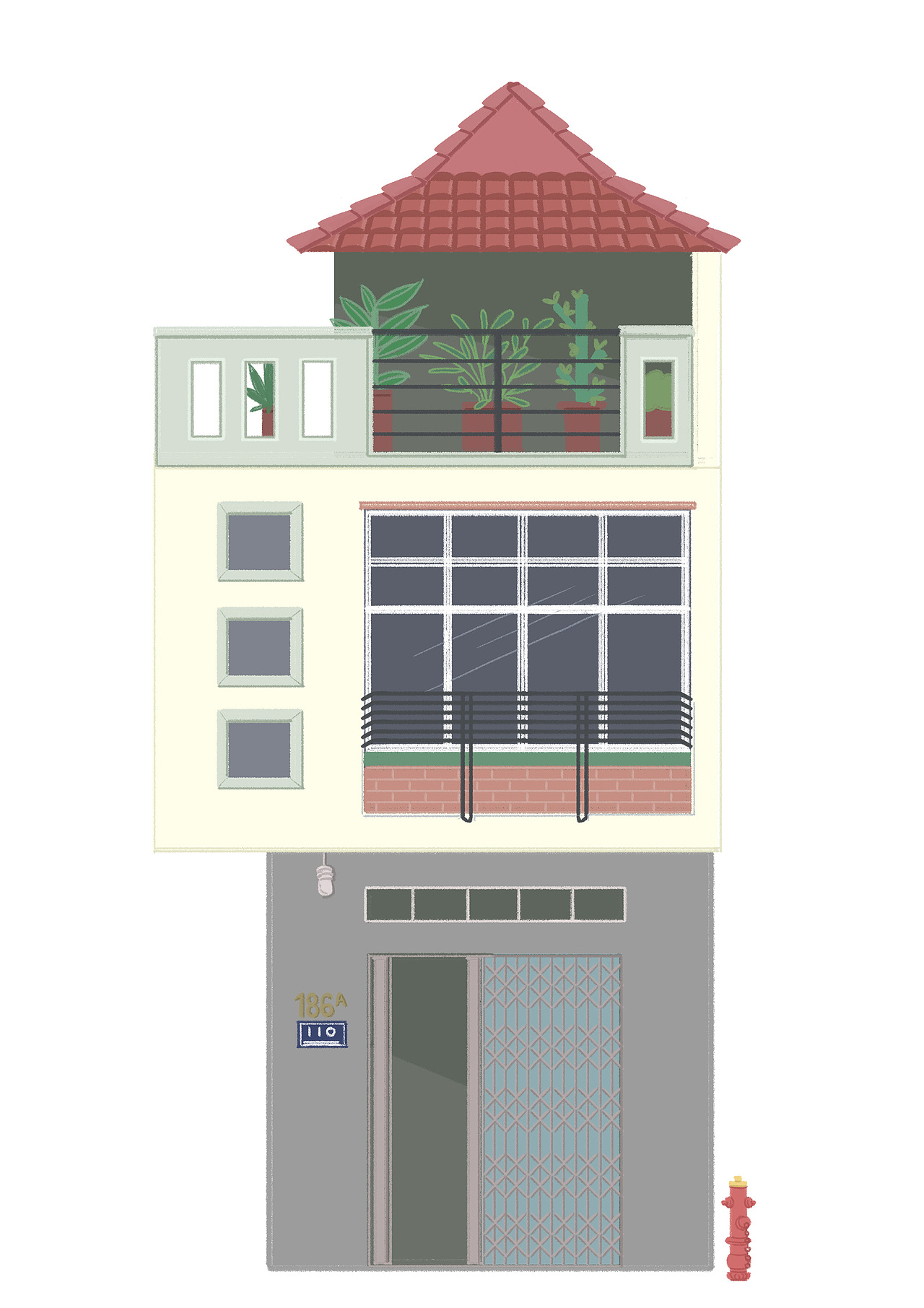 一些好看的房子（图ZMTgyMTE2ODE2） - 商业插画 - 站酷设计师Jacinthe盛原创素材 - 站酷ZCOOL