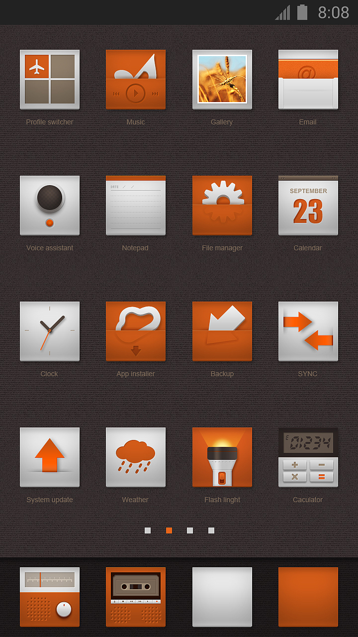 Orange Dream（图ZNzE5NjEwOA==） - 主题/皮肤 - 站酷设计师taooat原创素材 - 站酷ZCOOL