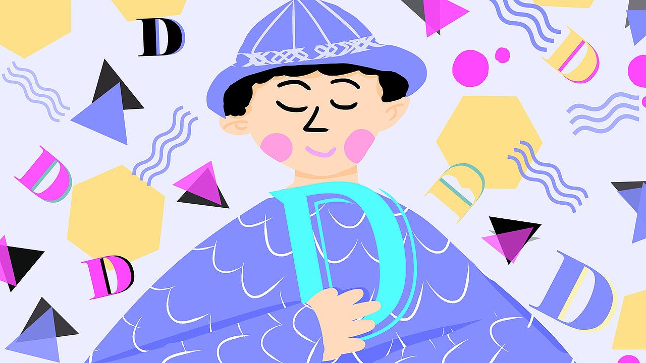 24个字母手绘系列插画（图ZMTI4MDc5NDg4） - 商业插画 - 站酷设计师夏小鱼插画原创素材 - 站酷ZCOOL