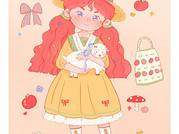 畫(huà)的第一張貼紙～