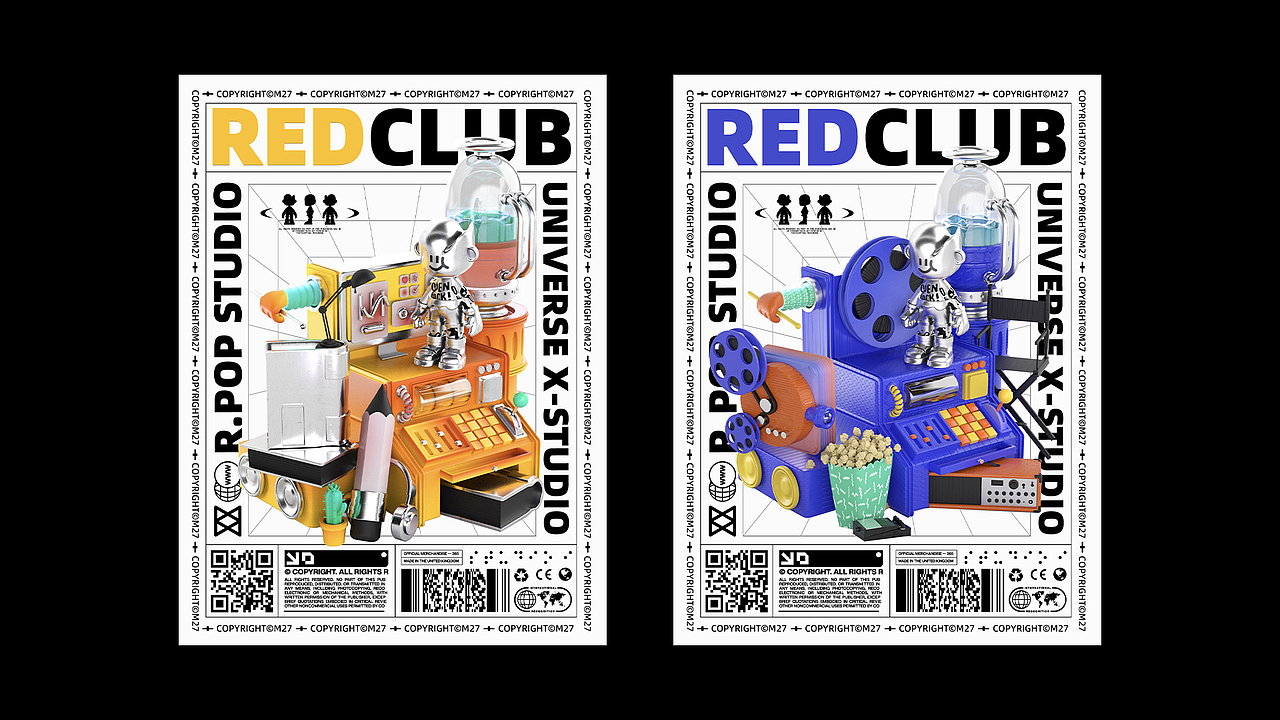 R-POP潮流红人馆IP形象设计（图ZMjc5NDIyNzc2） - IP形象 - 站酷设计师猫二七原创素材 - 站酷ZCOOL