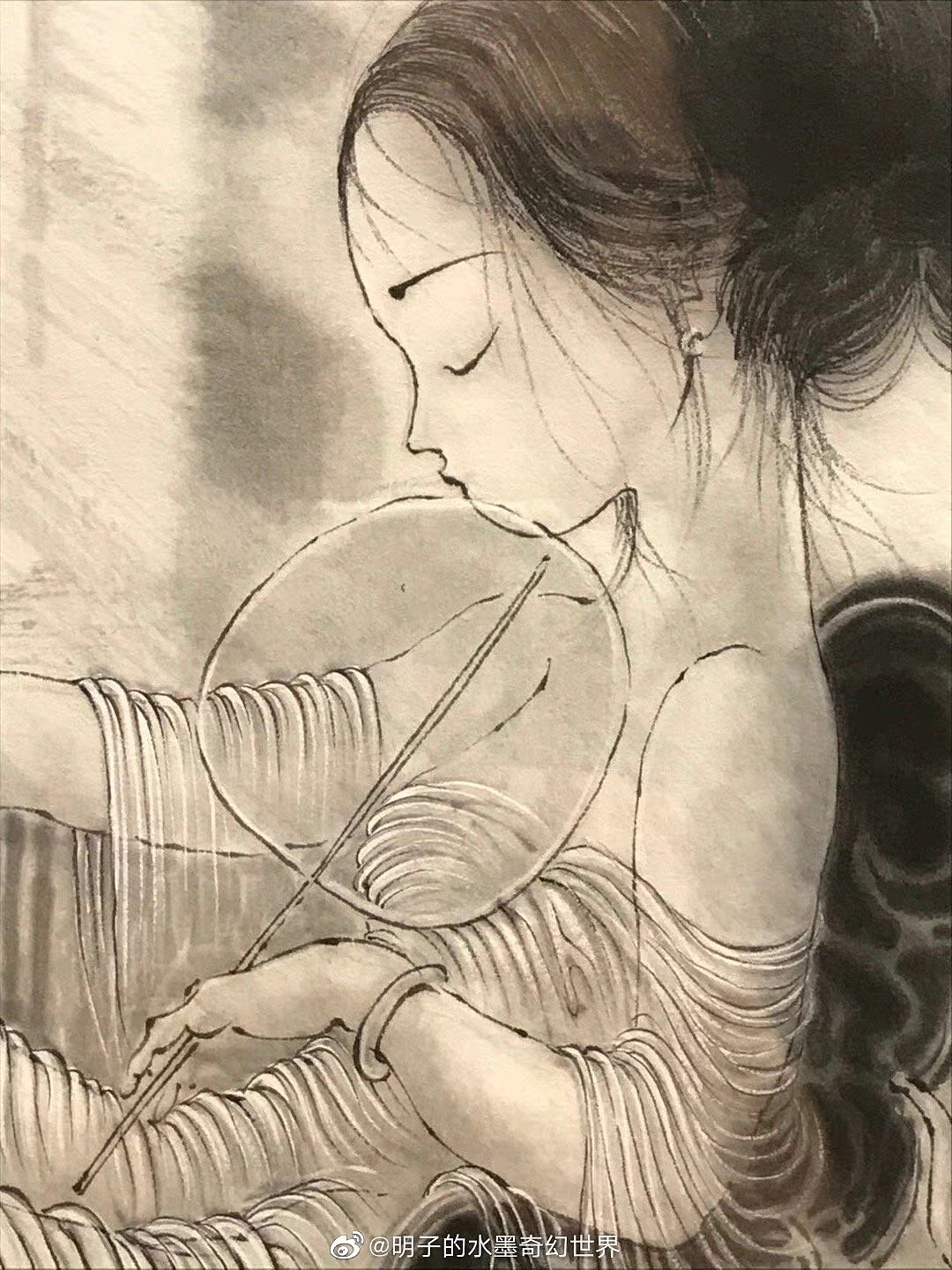 《水墨光影里的姑娘》明子