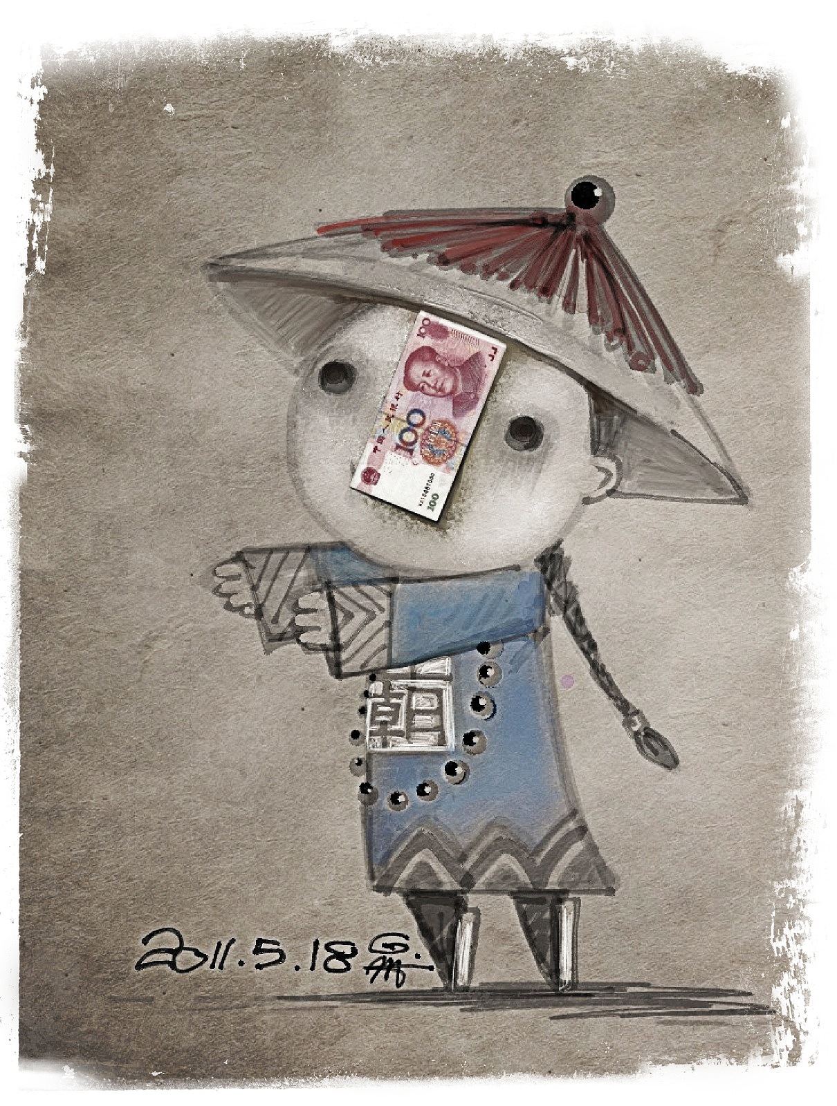 我的插画日记（八）。。。成功并不是你坚持许久，而是对手早早放弃了。。。（图ZMzM4NzM0NA==） - 艺术插画 - 站酷设计师吉祥物语原创素材 - 站酷ZCOOL