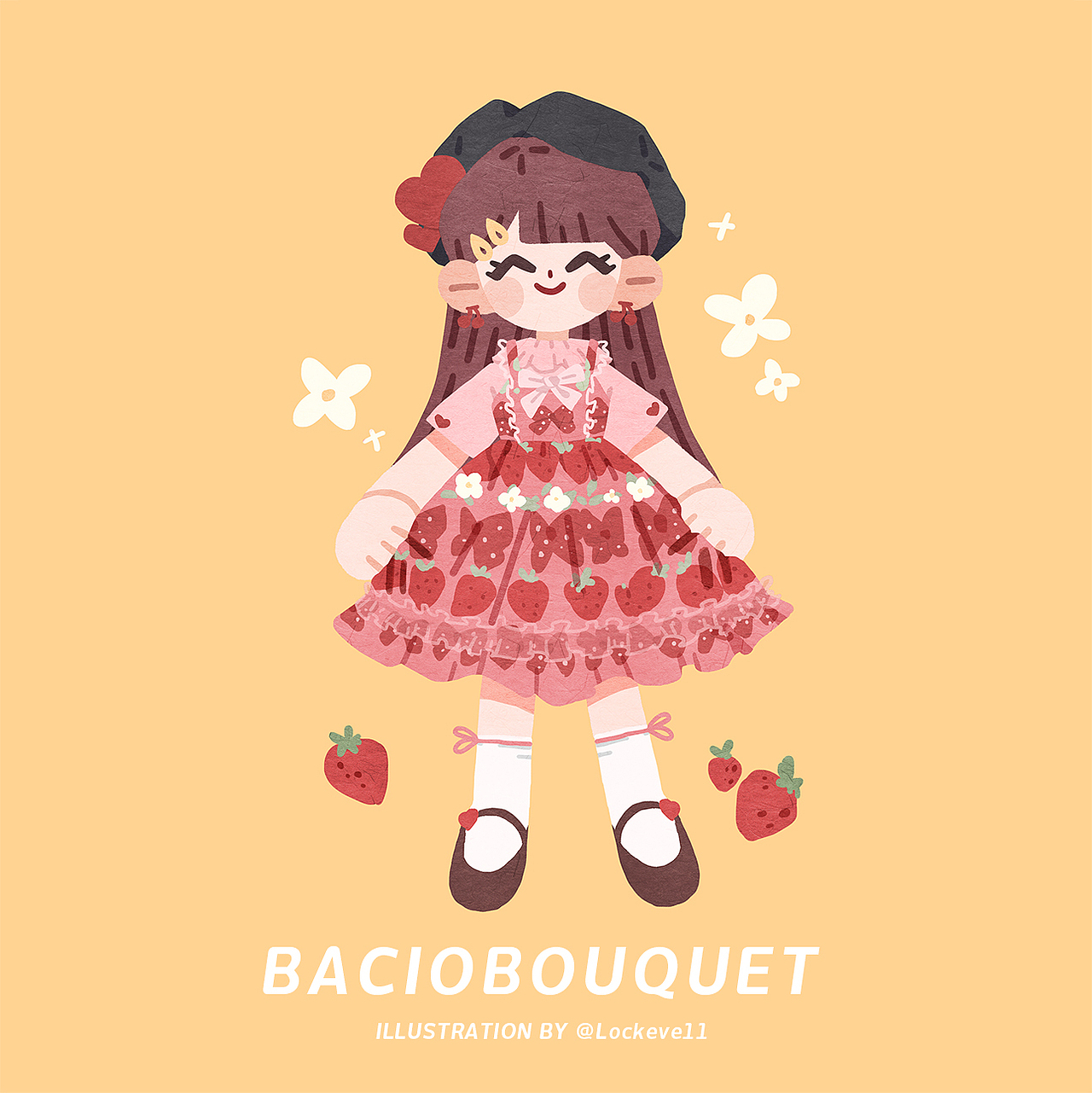 | BACIOBOUQUET | 可可家的女孩（图ZMTU3NTUwOTA0） - 商业插画 - 站酷设计师柴十一原创素材 - 站酷ZCOOL