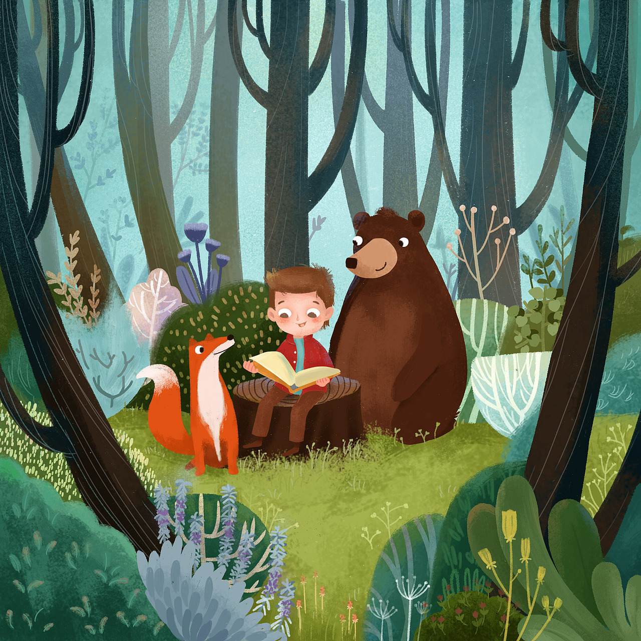 森林小场景|插画|创作习作|pengxiuqun - 原创作品 - 站酷 (zcool)