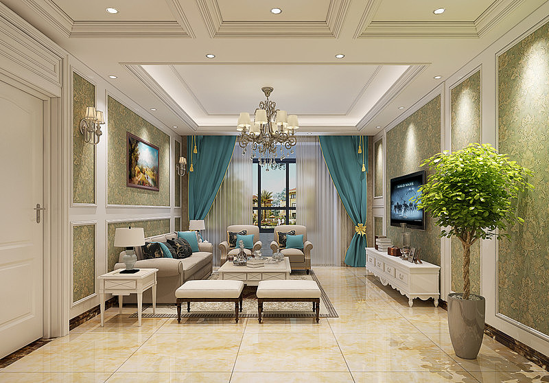 美的林城时代简欧风格装修设计效果图！（图ZMTA4Njg5MjE2） - 家装设计 - 站酷设计师贵阳装修公司排名原创素材 - 站酷ZCOOL
