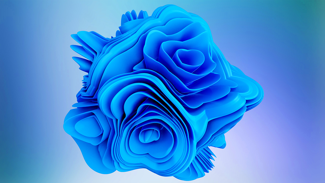 windows11壁纸小制作,三维渲染