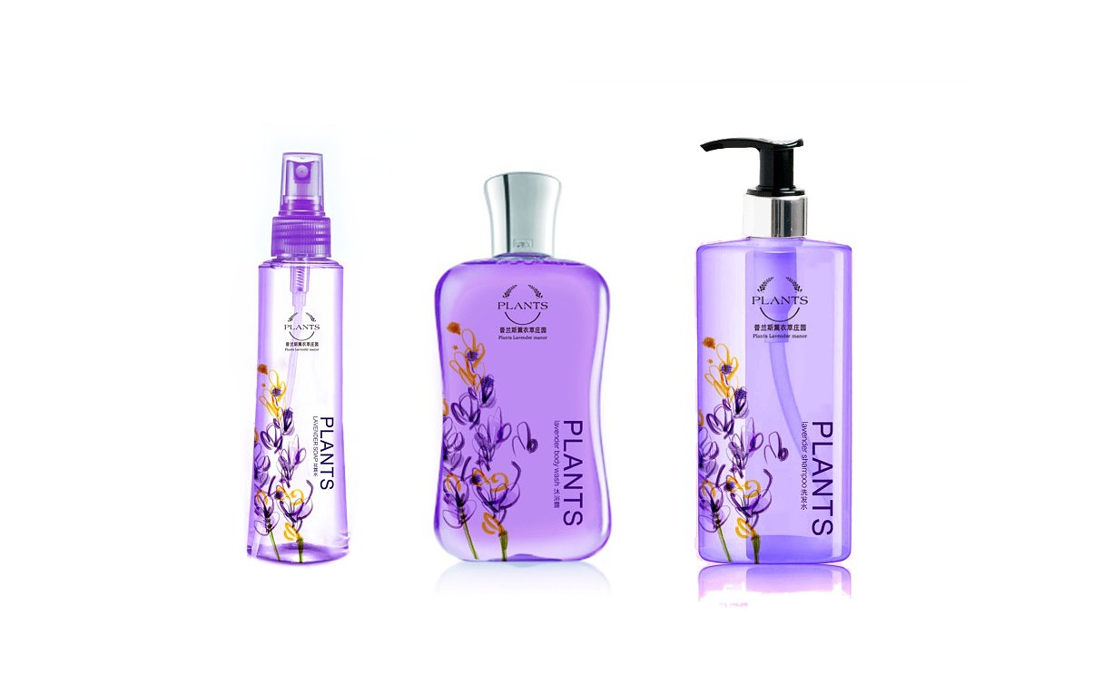 普兰斯庄园薰衣草洗化包装设计