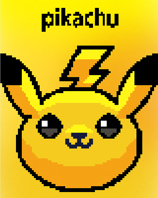 皮卡丘像素风