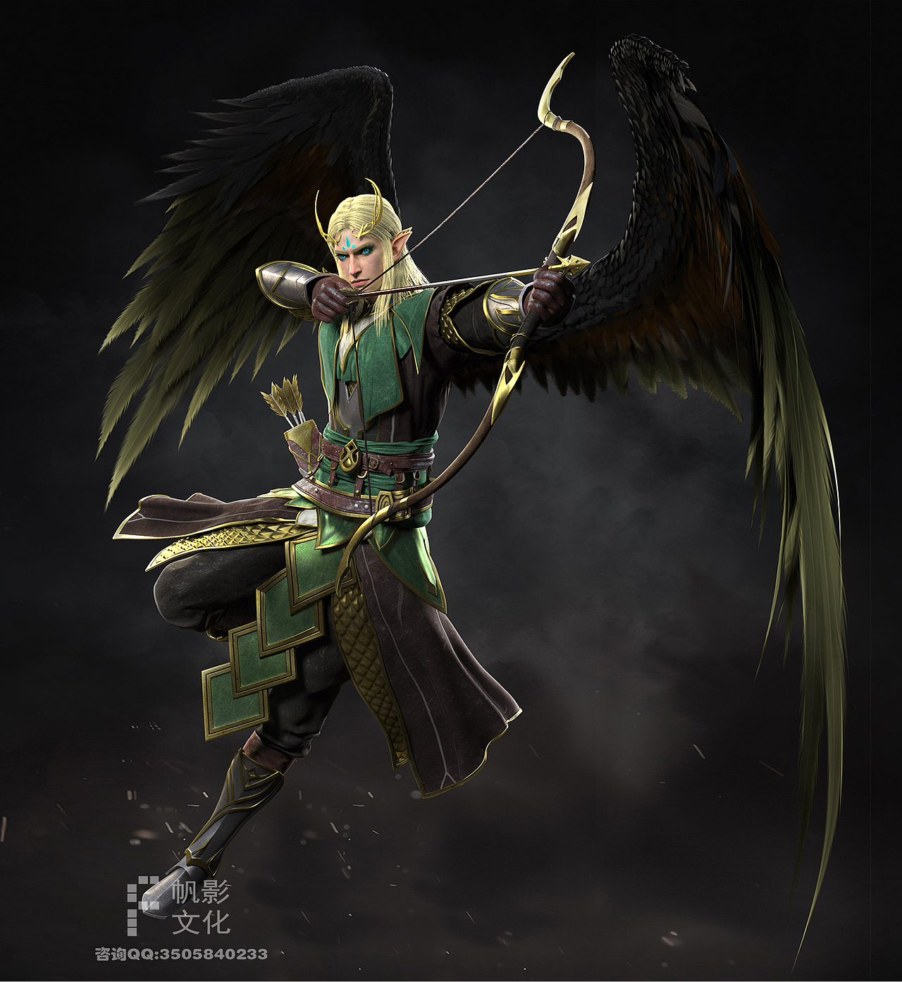 为游戏——苏丹的复仇制作的三维美宣和游戏宣传CG角色