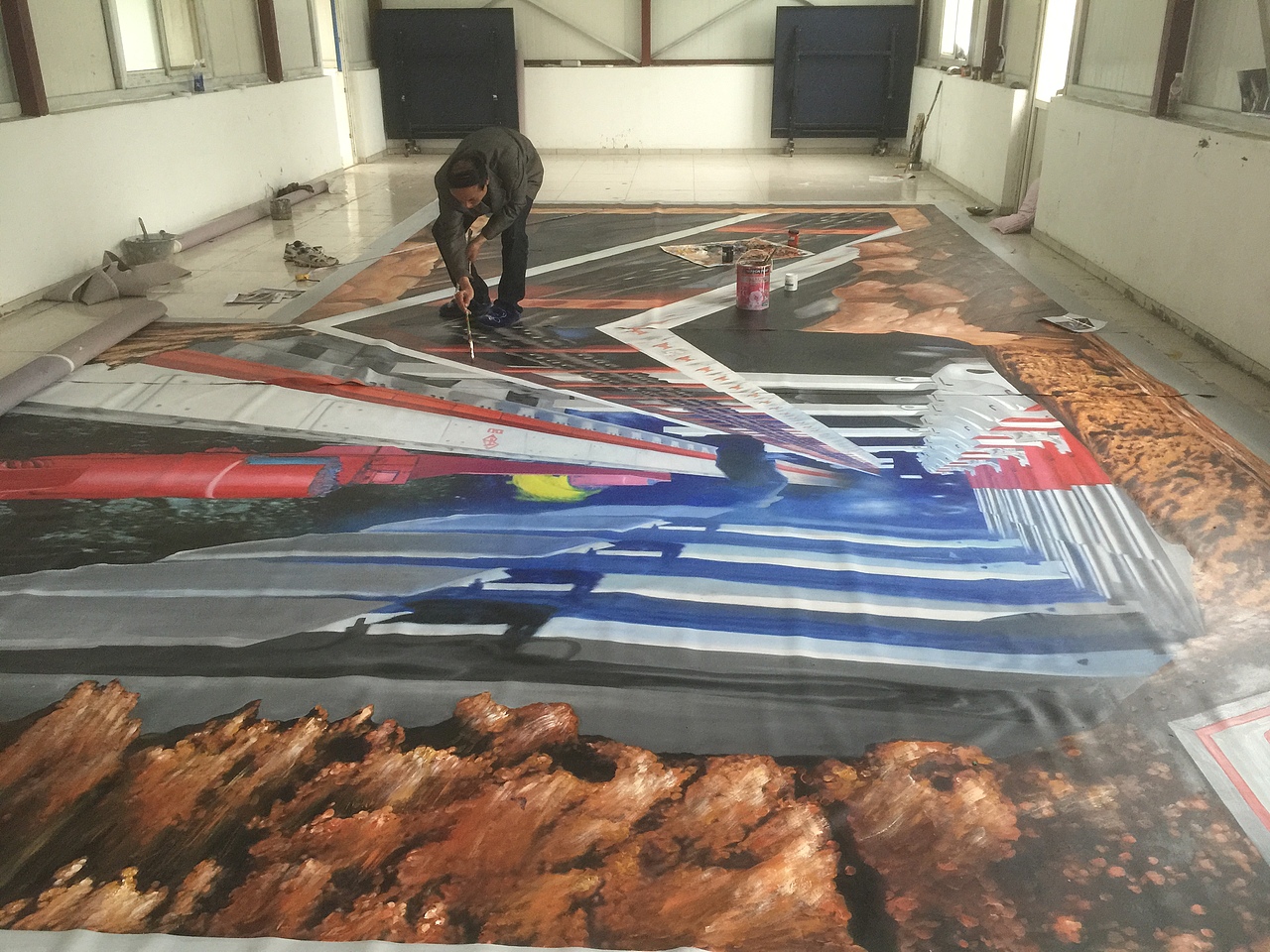 煤矿展（图ZMzc3NTAxOTY=） - 其他空间 - 站酷设计师深圳3D立体画原创素材 - 站酷ZCOOL