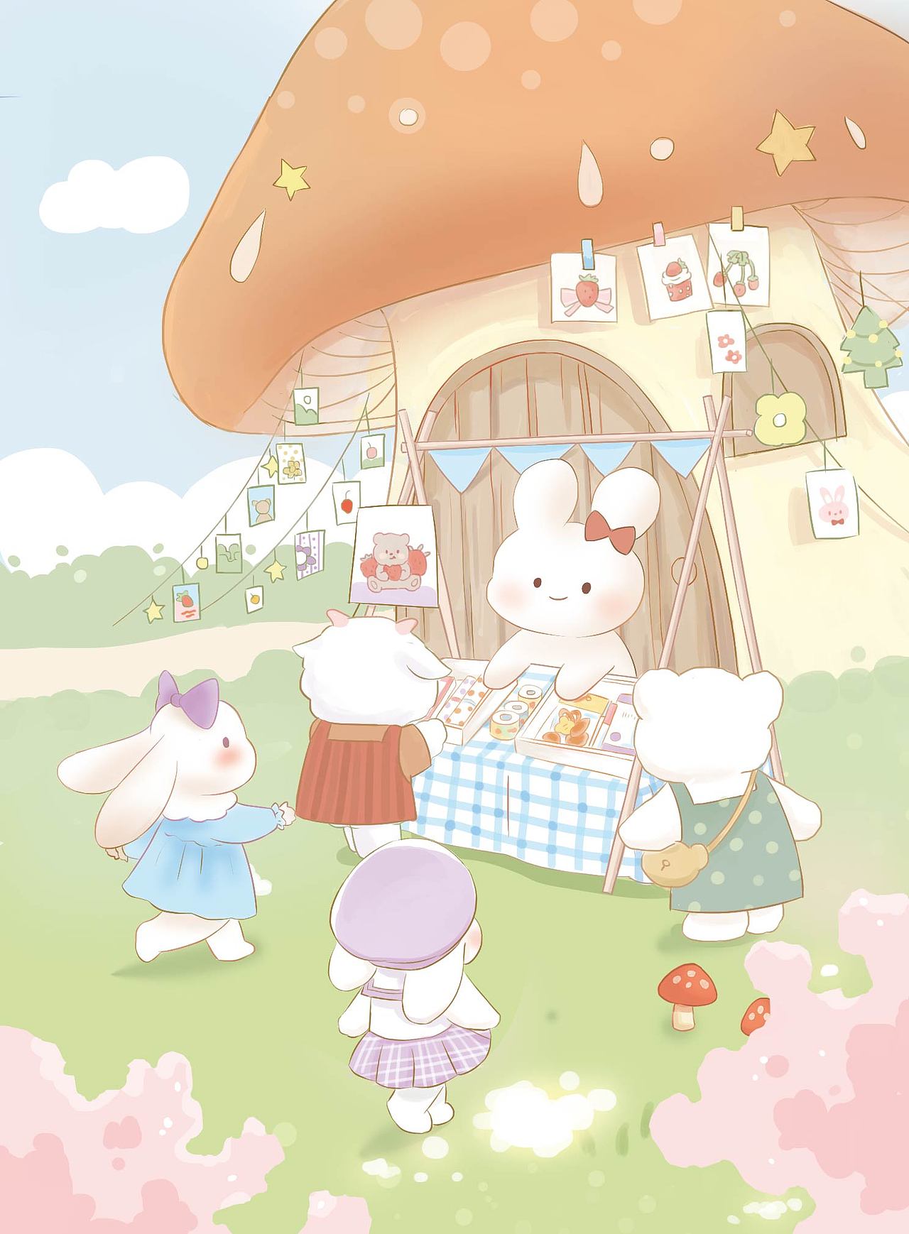森林格格屋（图ZMjU5NTI0MzAw） - 商业插画 - 站酷设计师夏町ting原创素材 - 站酷ZCOOL