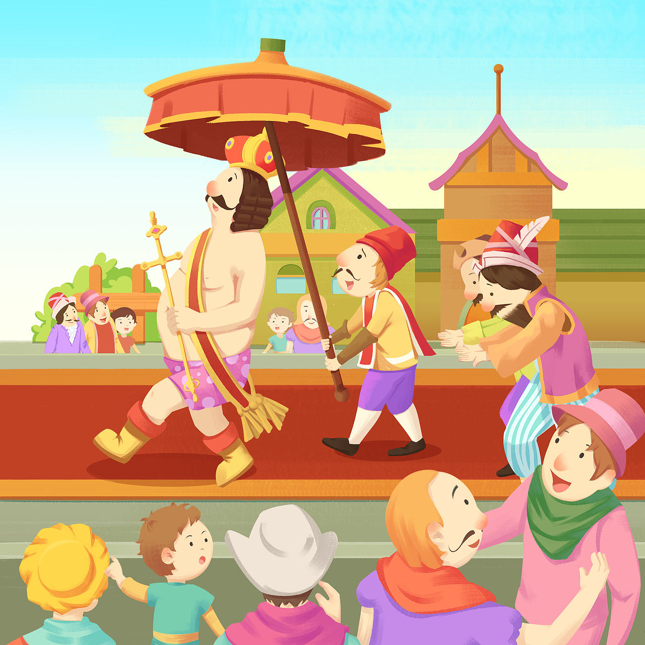 儿童插画《寓言故事》