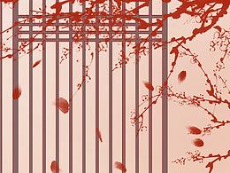 原创中国风MGP彩妆插画banner