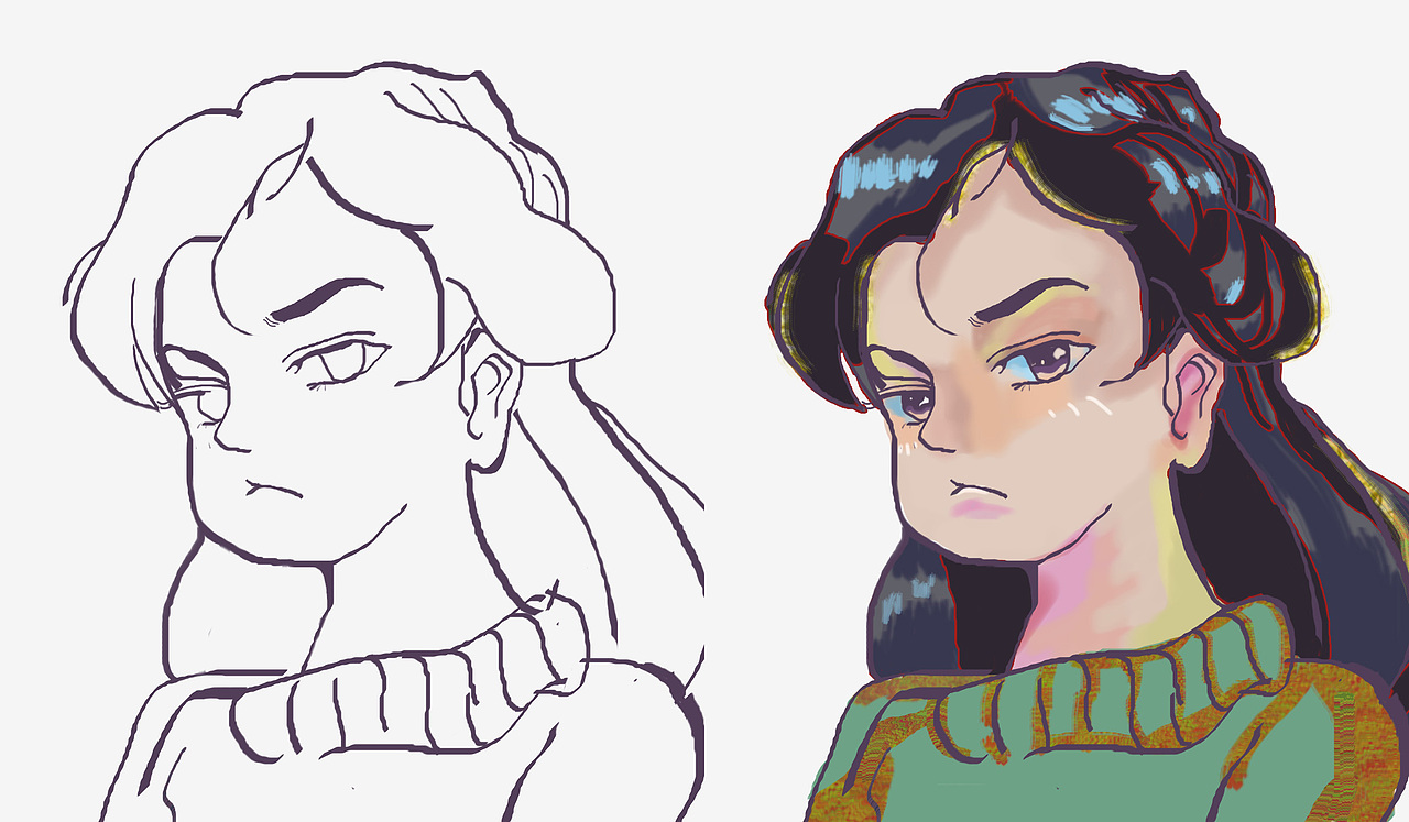 Q版头像临摹（图ZMTk1NDUyMDg4） - 绘本 - 站酷设计师阿琪呀原创素材 - 站酷ZCOOL